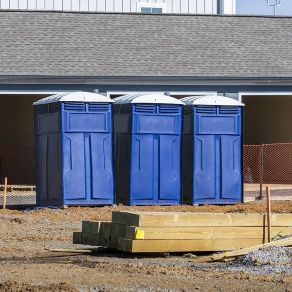 Heavy-duty construction site porta potty in Harrisonburg, Virginia