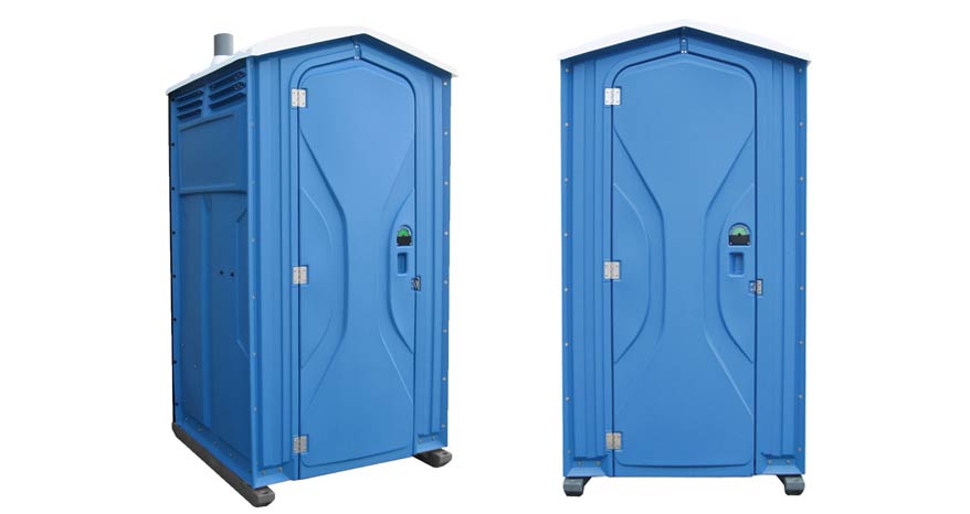 Long-term porta potty units on site in Harrisonburg, Virginia